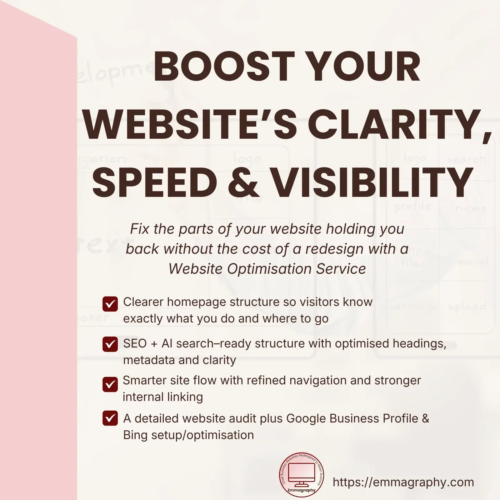 Website Optimisation Service (SEO, Structure & Performance Tune-Up) - $1297