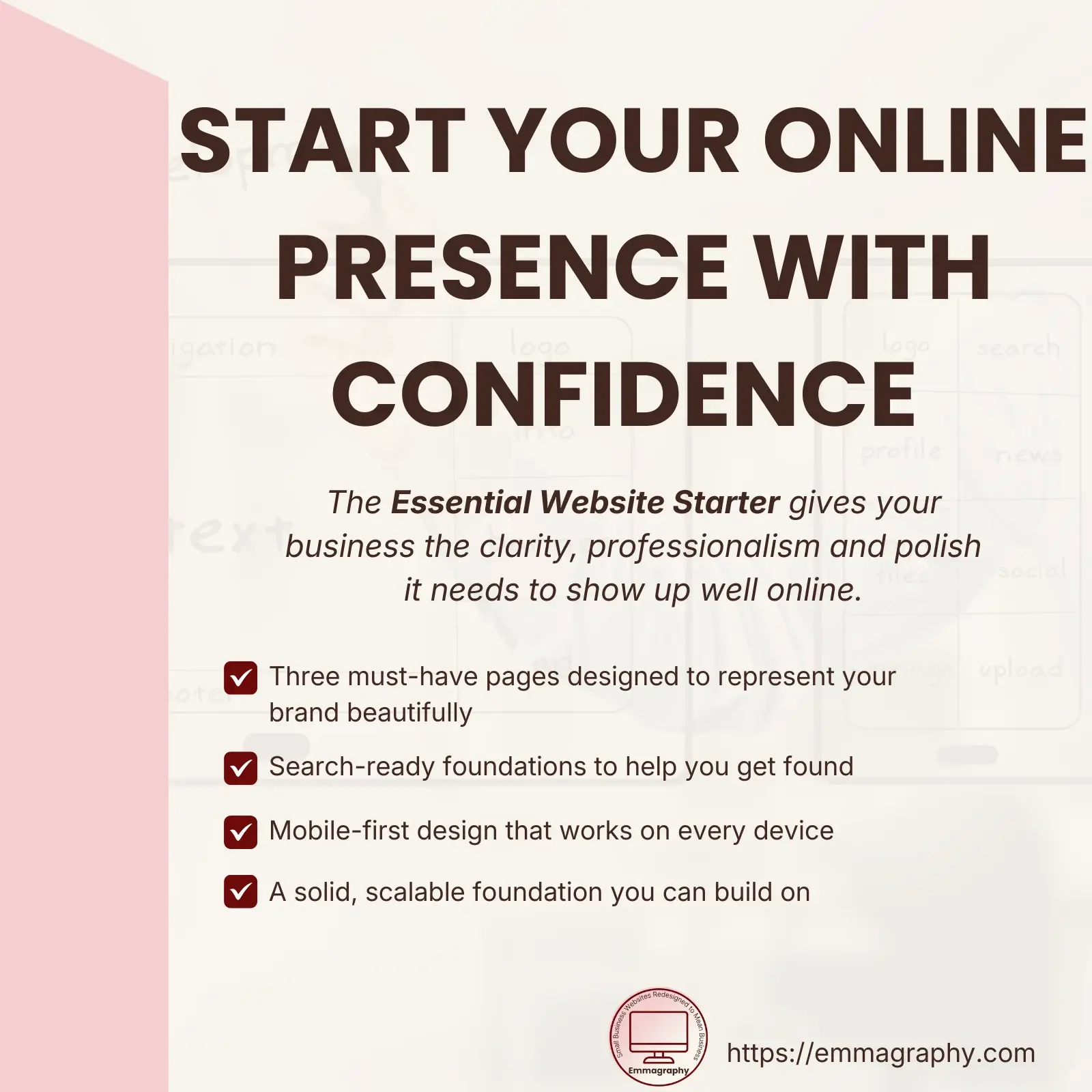 Essential 3-Page Website Starter. Total investment: $997
