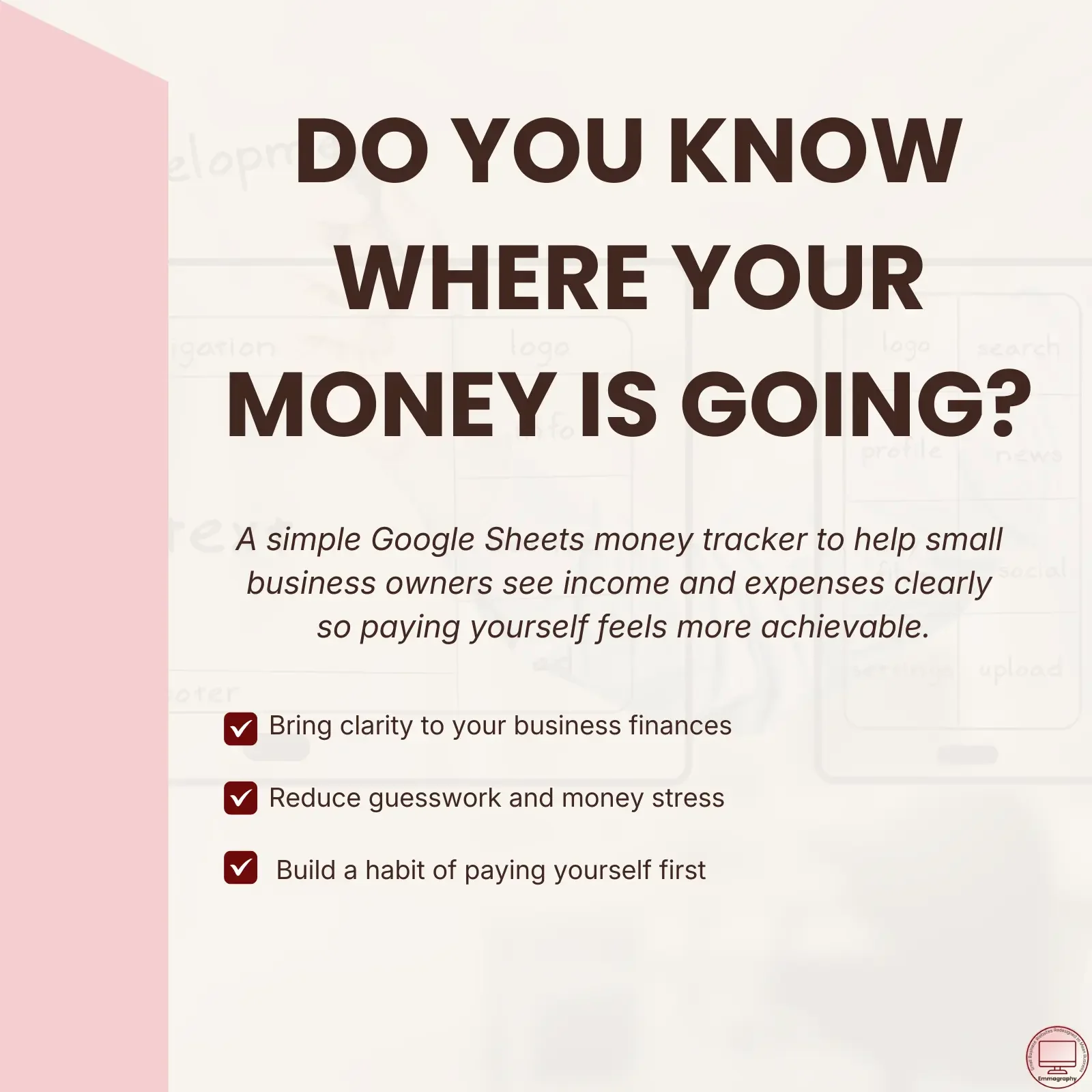 Small Business Money Tracker - $17