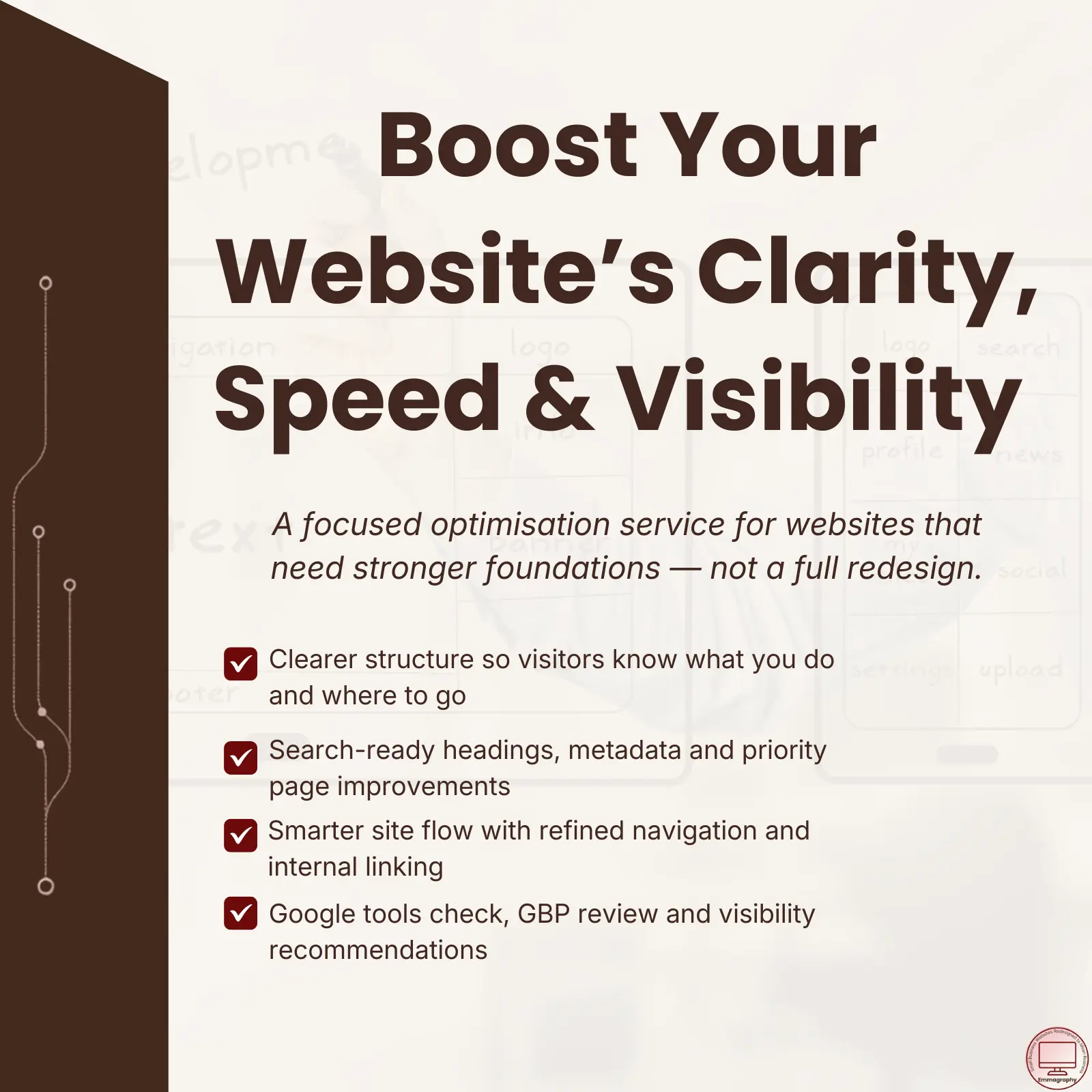 Website Optimisation Service (SEO, Structure & Performance Tune-Up) - $1200