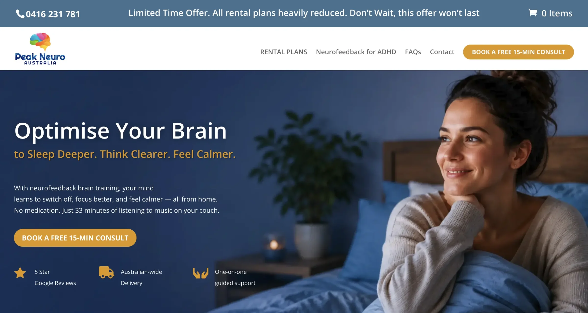 peak neuro website header