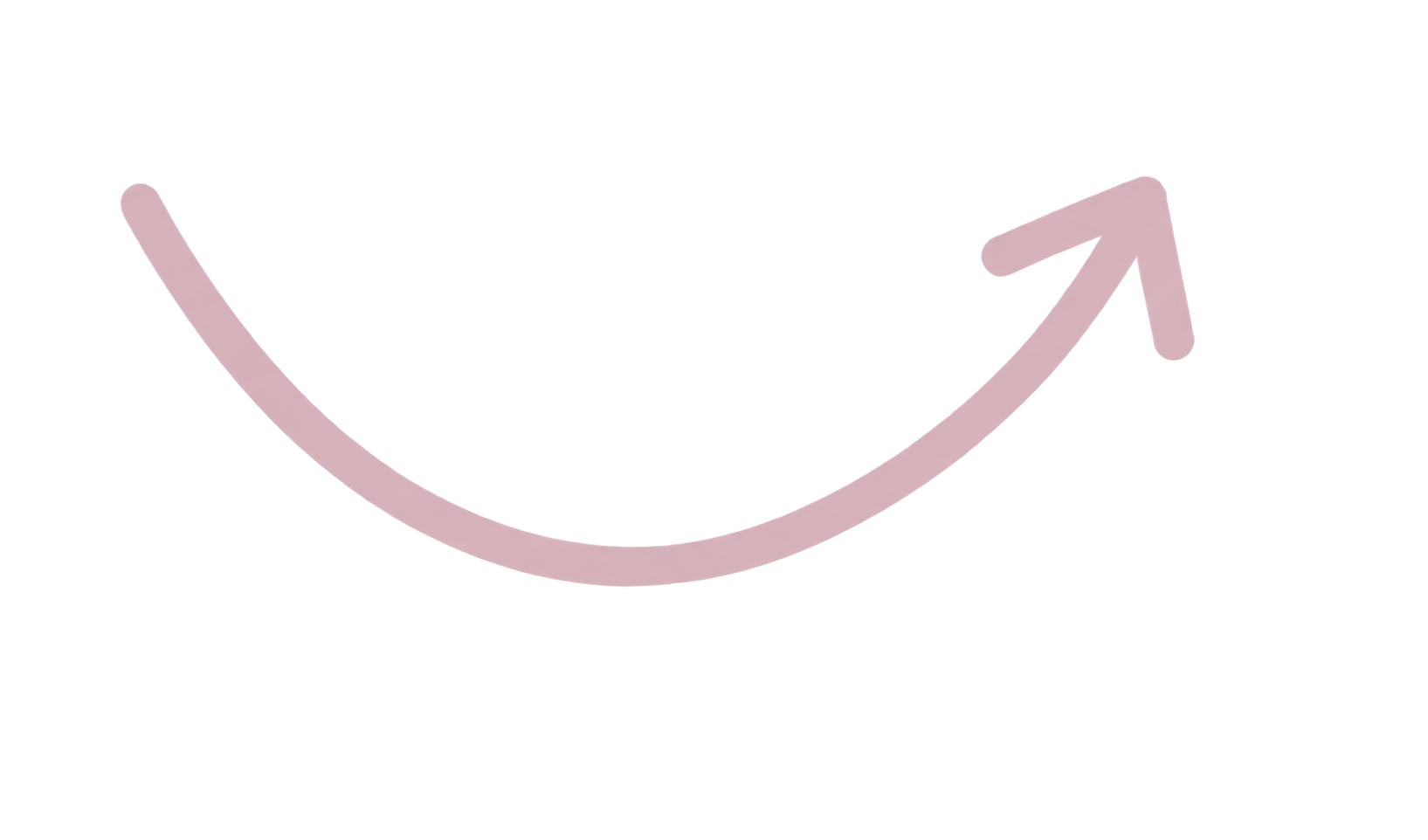 hand drawn pink arrow
