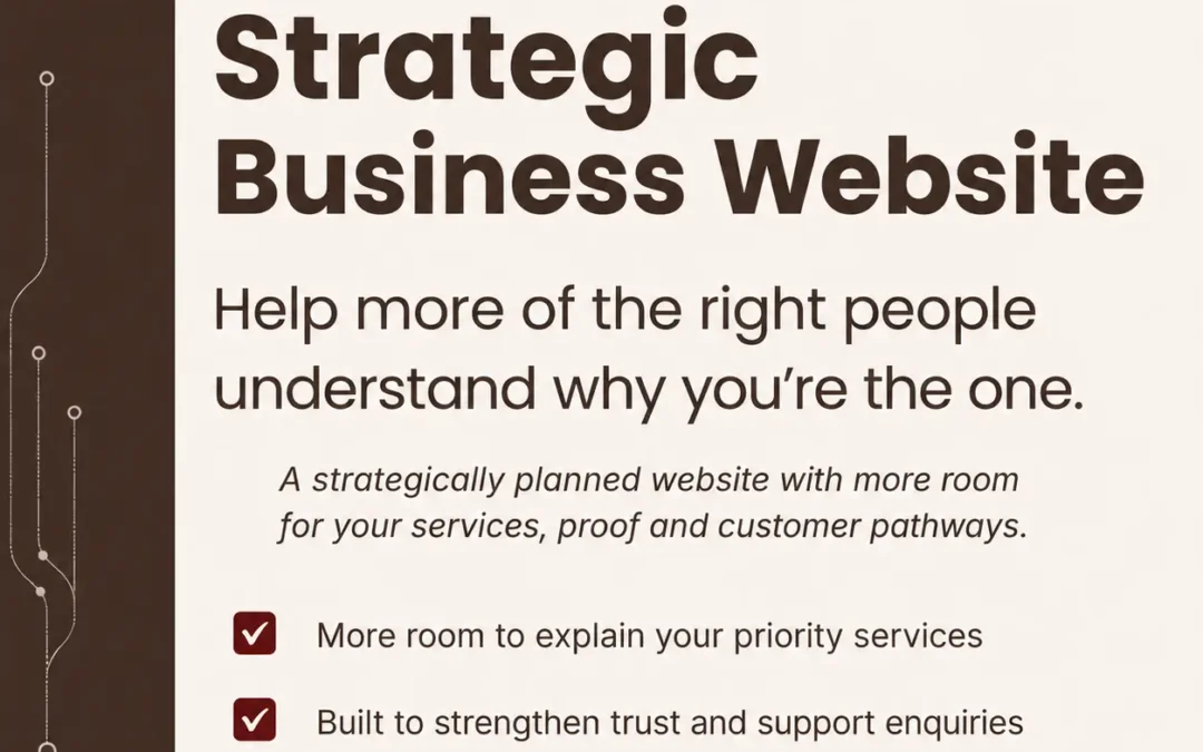 Strategic Business Website package for established service businesses